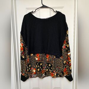 Maurices Long Sleeve Floral Top